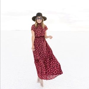 Gibson x City Safari Jaime Smock Maxi Dress S